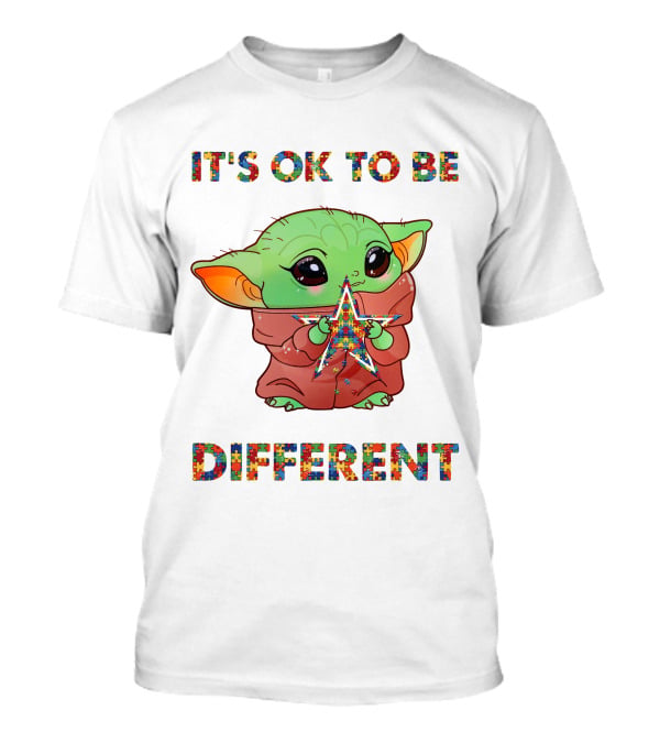It's Ok To Be Different Dallas Cowboys Baby Yoda Star T-Shirt