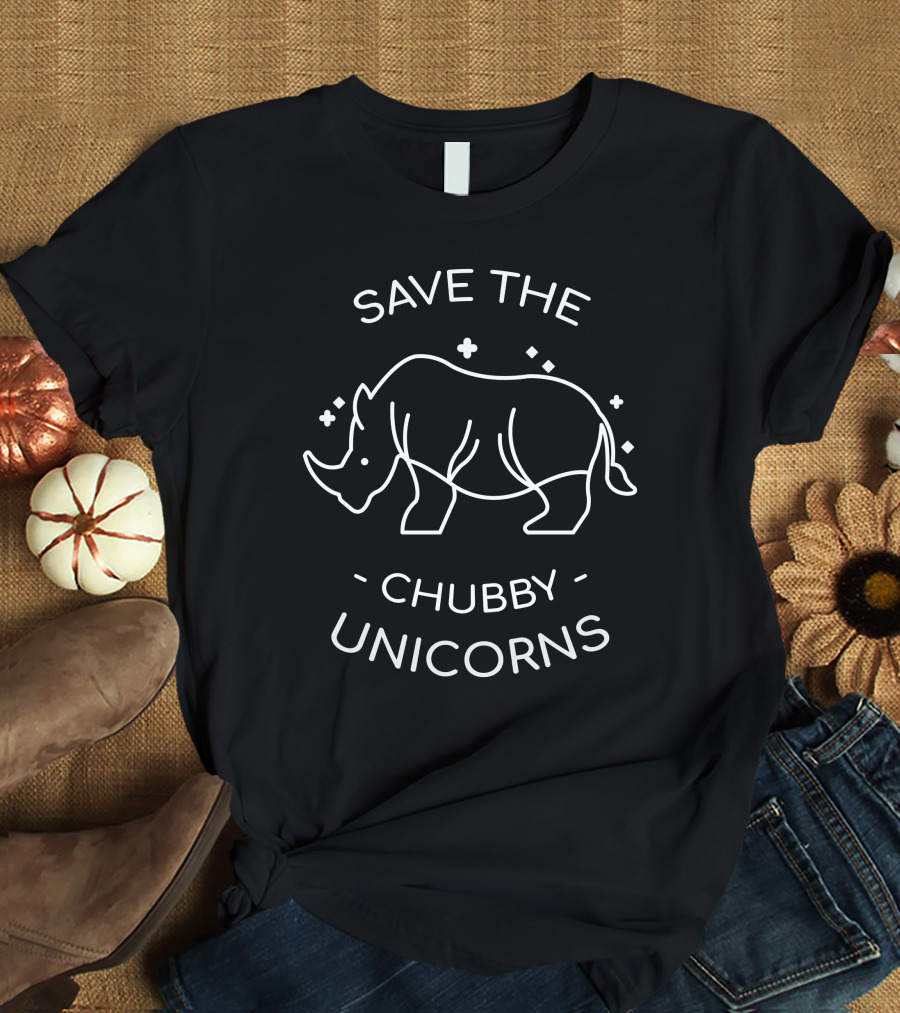 Save The Chubby Unicorns Vegan Outfitters Merch T-Shirt