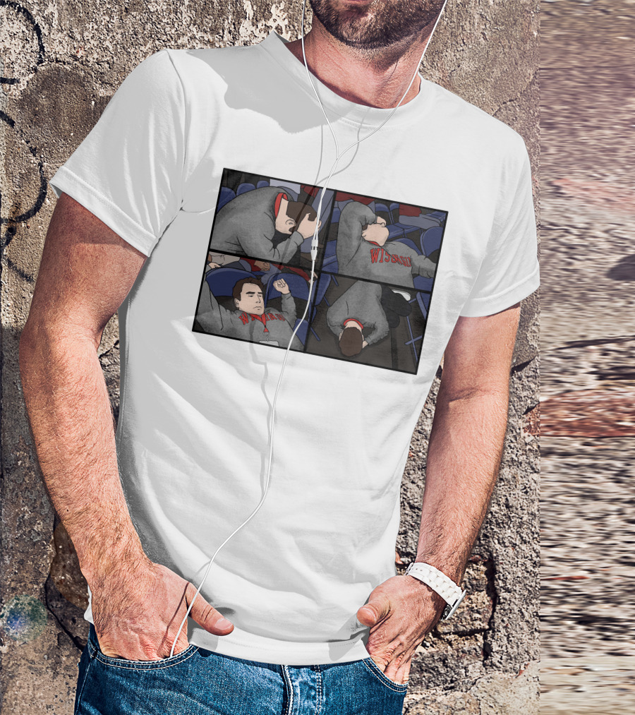 Pardon My Meltdown Wisconsin Fans Comic Panel T-Shirt