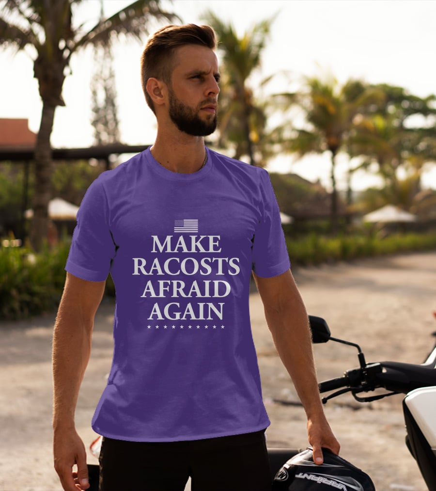 MAKE RACOSTS AFRAID AGAIN AMERICAN FLAG STARS T-Shirt