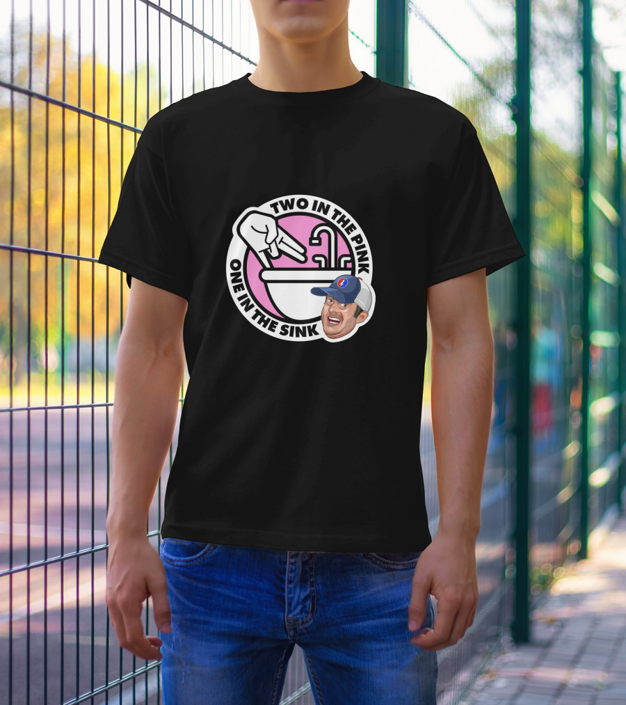 Angel Resto Stugotz 790 Two In The Pink One In The Sink Graphic Face And Hand T-Shirt