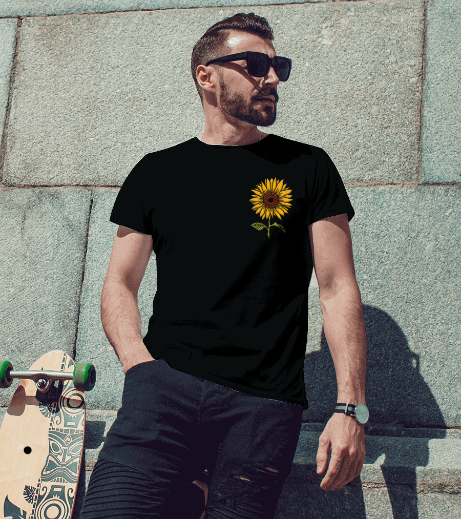 Acacia Strain Sunflower Design Merch T-Shirt