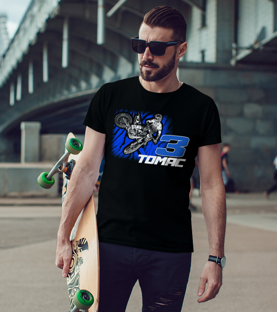 Eli Tomac 3 Motocross ET3 Merch T-Shirt