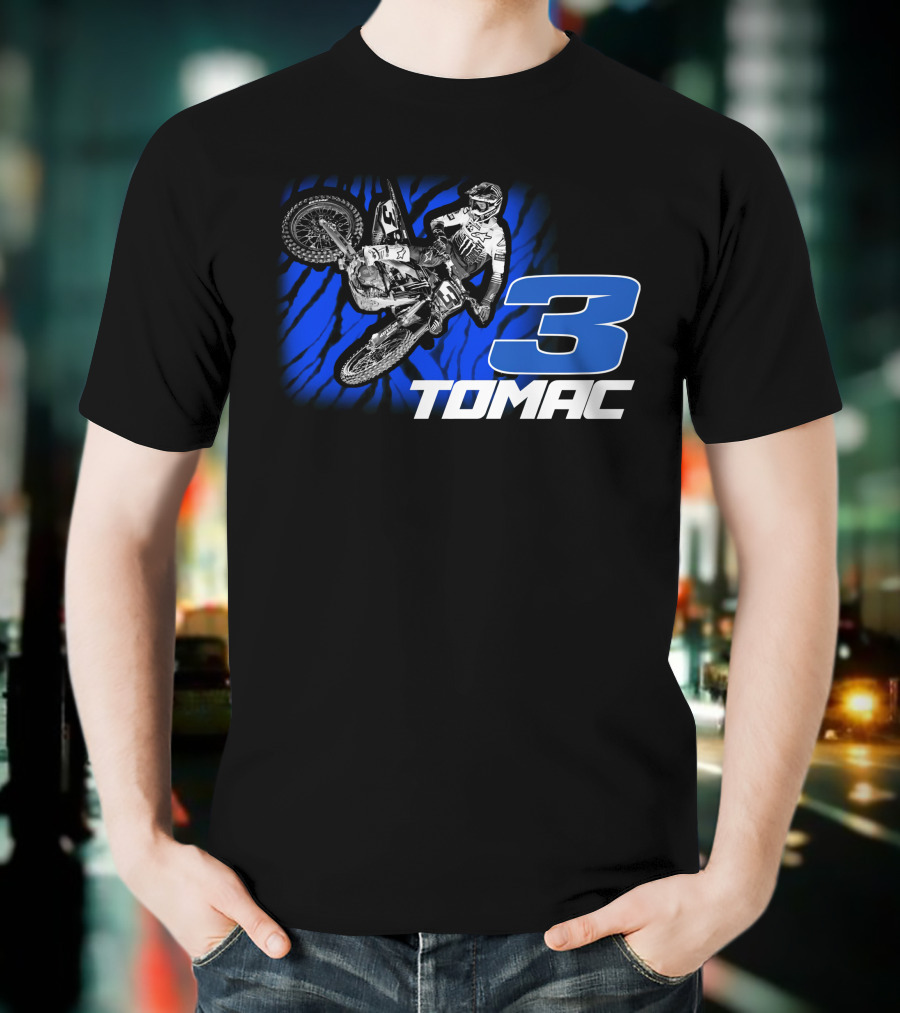 ET3 Tomac 3 Motocross Racing Eli Tomac Merchandise T-Shirt