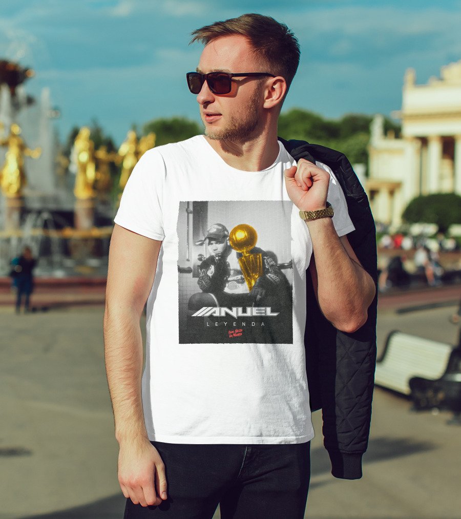 Anuel AA Leyenda Real Hasta La Muerte Gold Trophy T-Shirt
