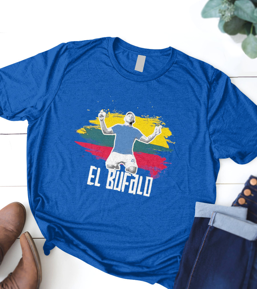 WATP El Bufalo Goal Celebration Colombian Flag Colors T-Shirt