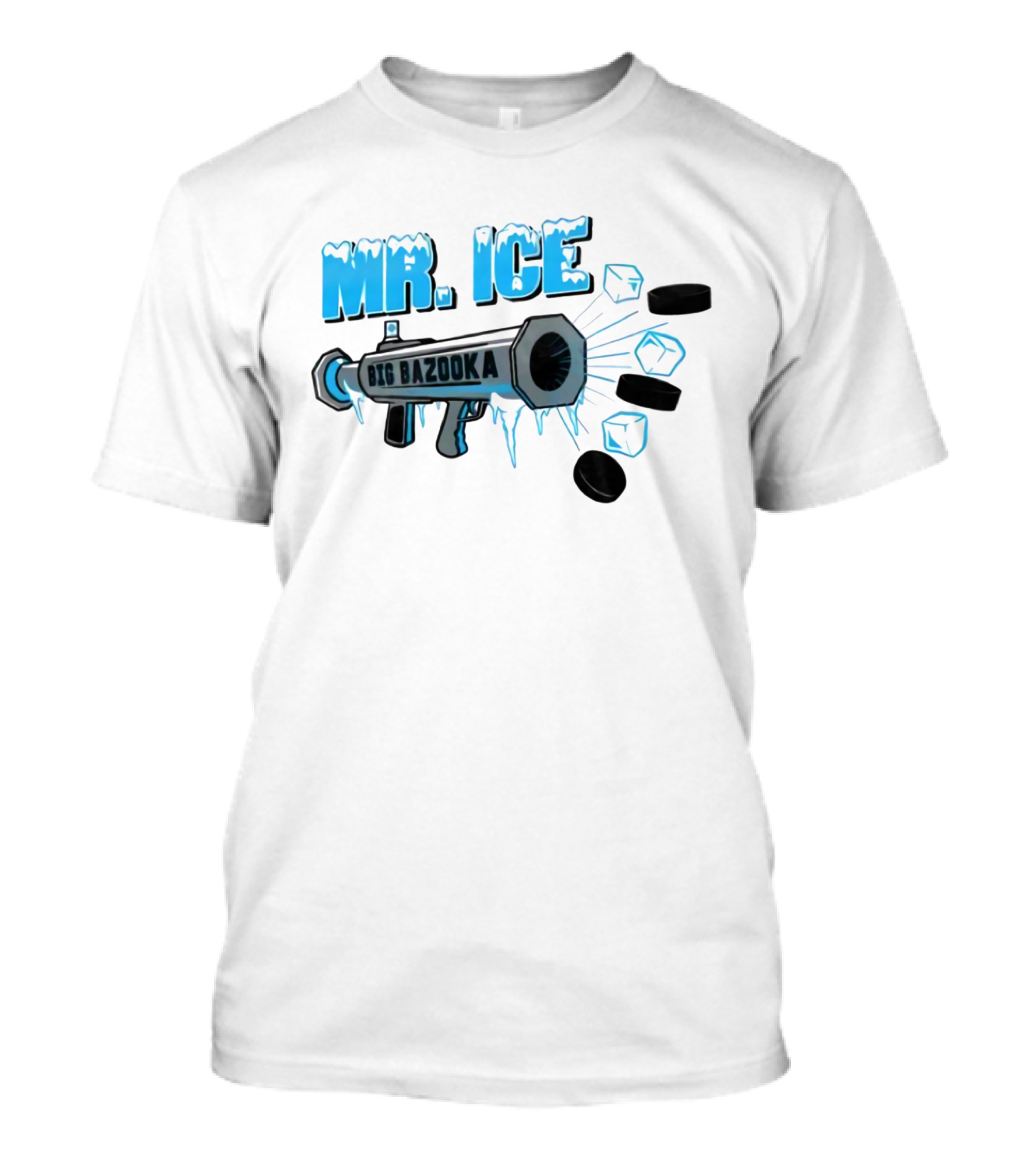 MR. ICE Big Bazooka With Ice Cubes And Pucks T-Shirt