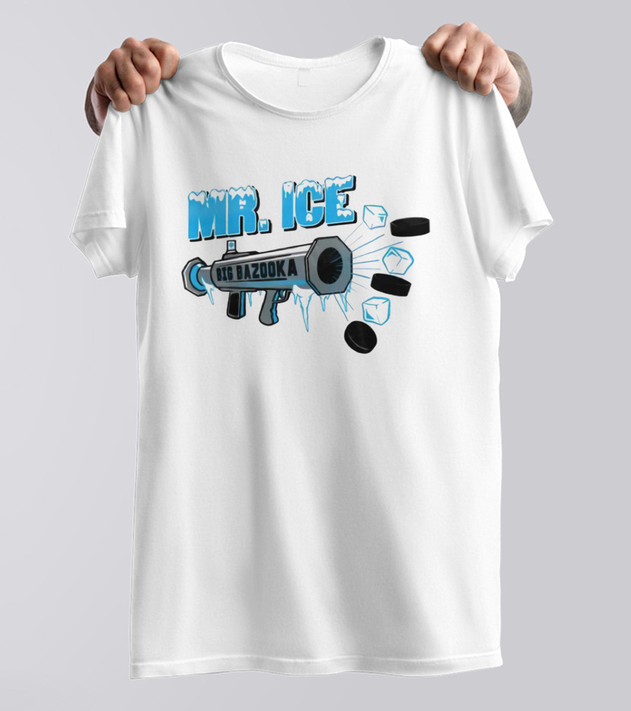 MR. ICE Big Bazooka With Ice Cubes And Pucks T-Shirt