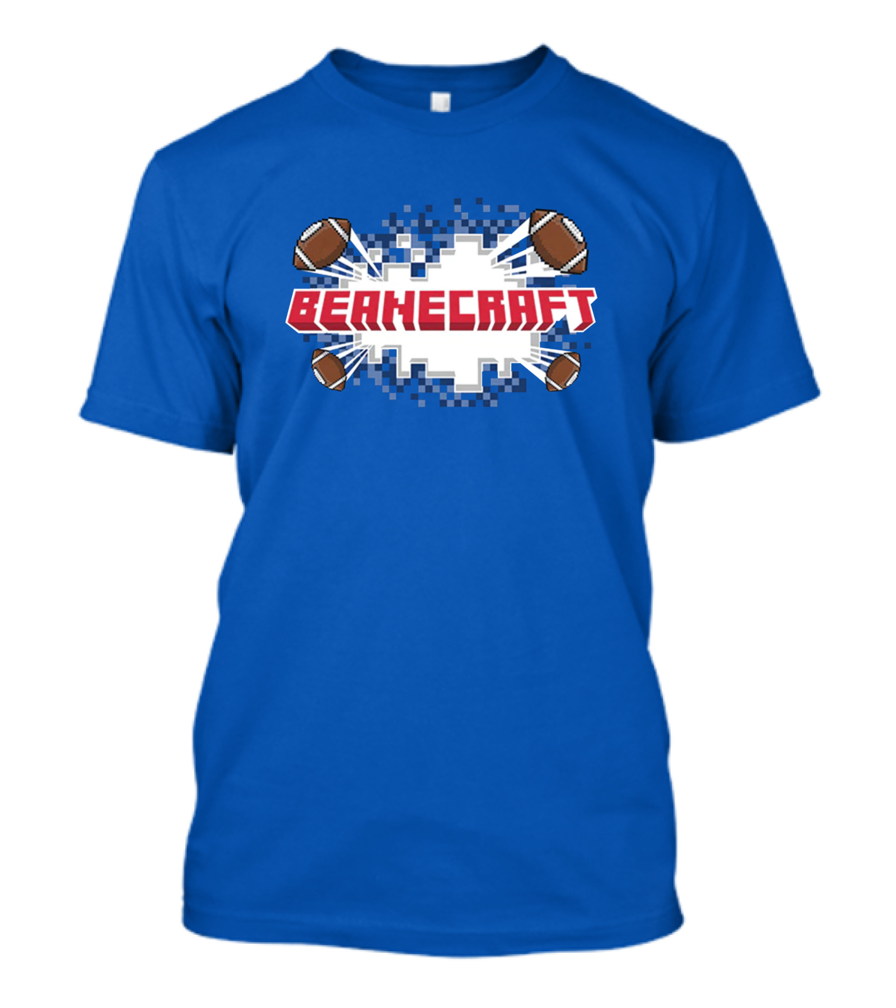 Beanecraft Pixel Style Football T-Shirt