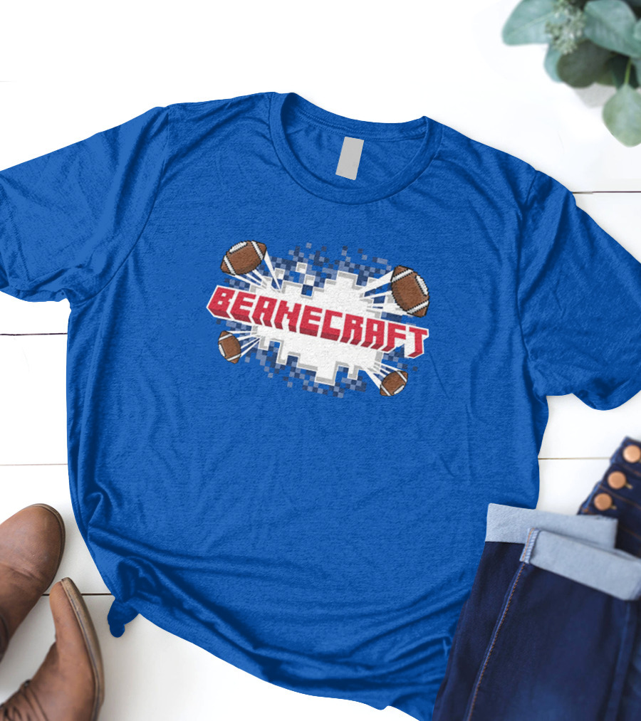Beanecraft Pixel Style Football T-Shirt