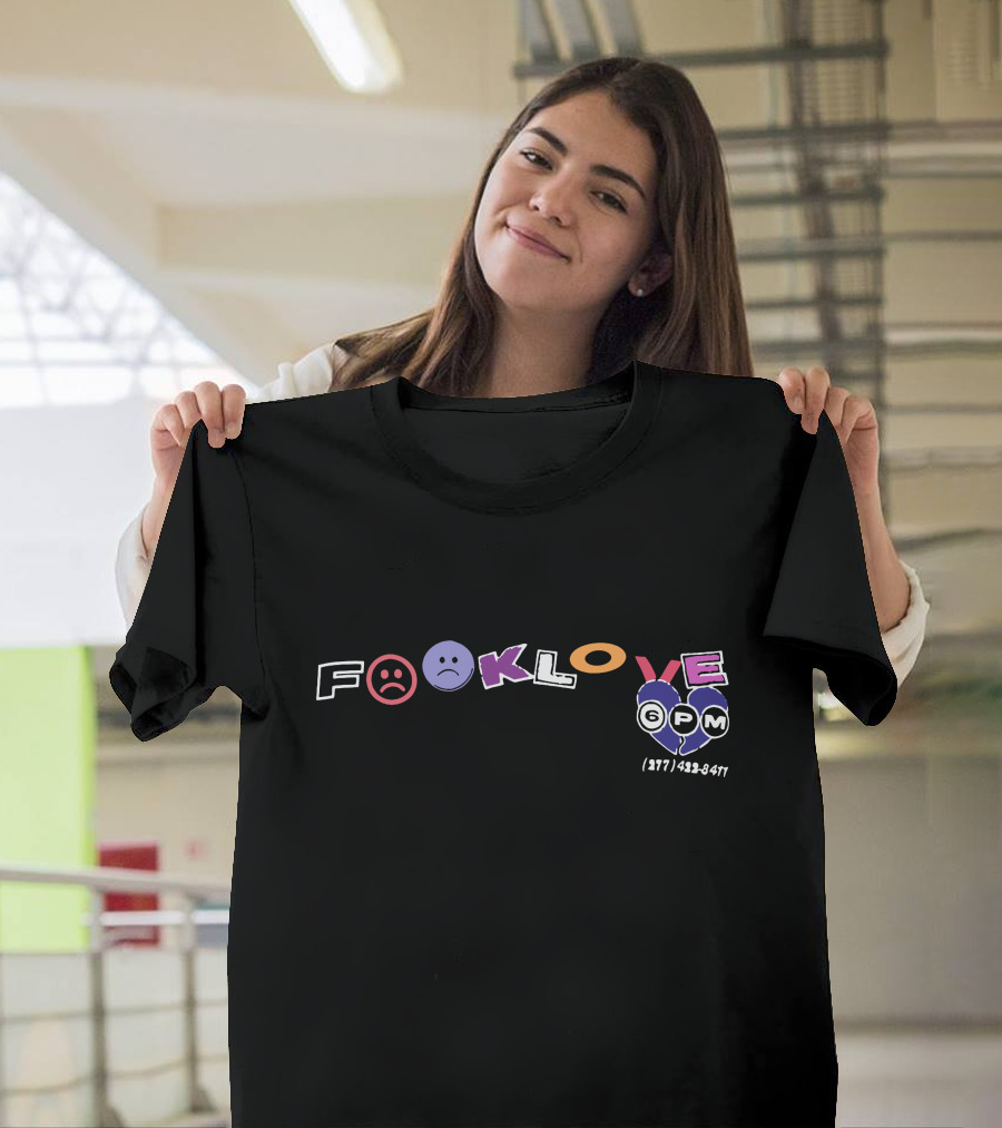 Fook Love 6PM 877-432-8411 Sad Face T-Shirt