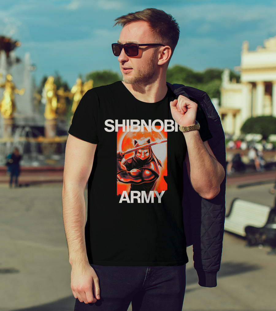 Shibnobi Army Shinja Merch Ninja Warrior T-Shirt