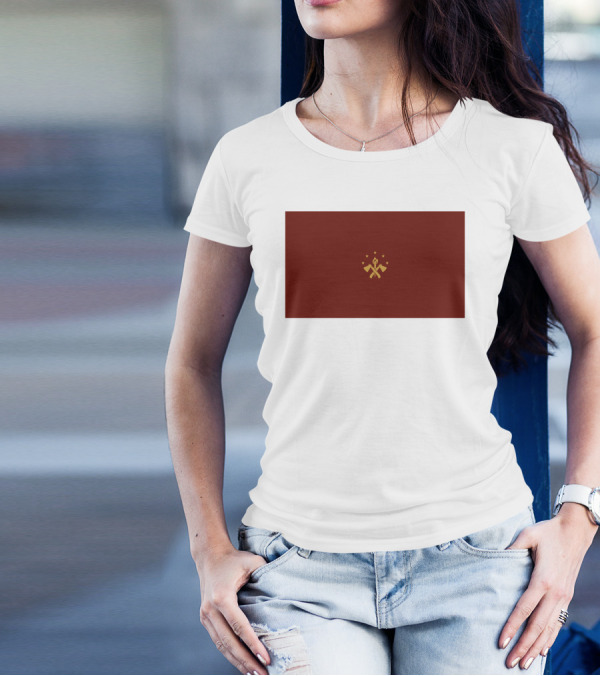 Tariq Nasheed Foundational Black American Flag Brown And Gold T-Shirt
