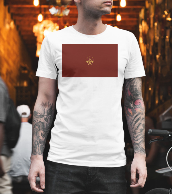 Tariq Nasheed Foundational Black American Flag Brown And Gold T-Shirt