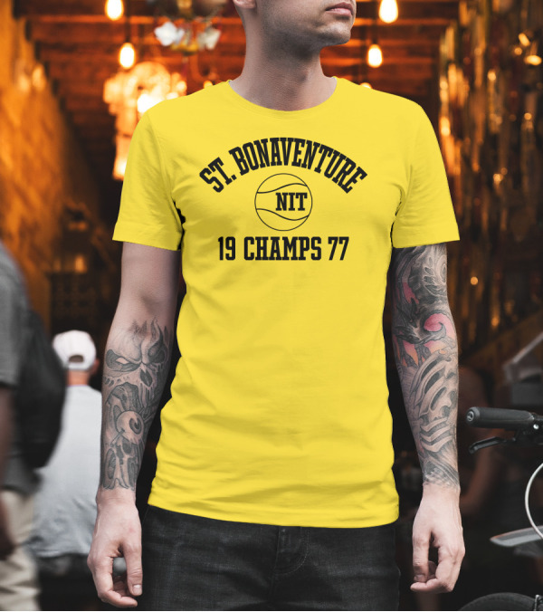 St. Bonaventure NIT 19 Champs 77 Basketball T-Shirt
