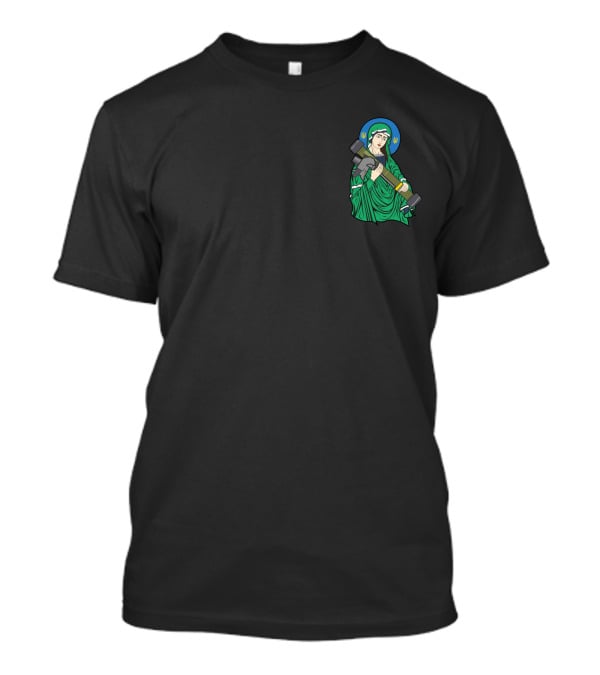 Saint Javelin Iconic Green And Blue Halo With Javelin T-Shirt
