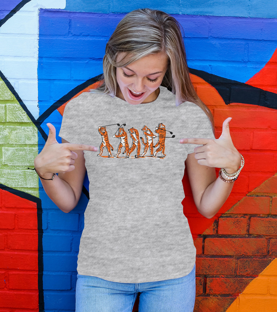 Golf Tiger Swing Sequence T-Shirt
