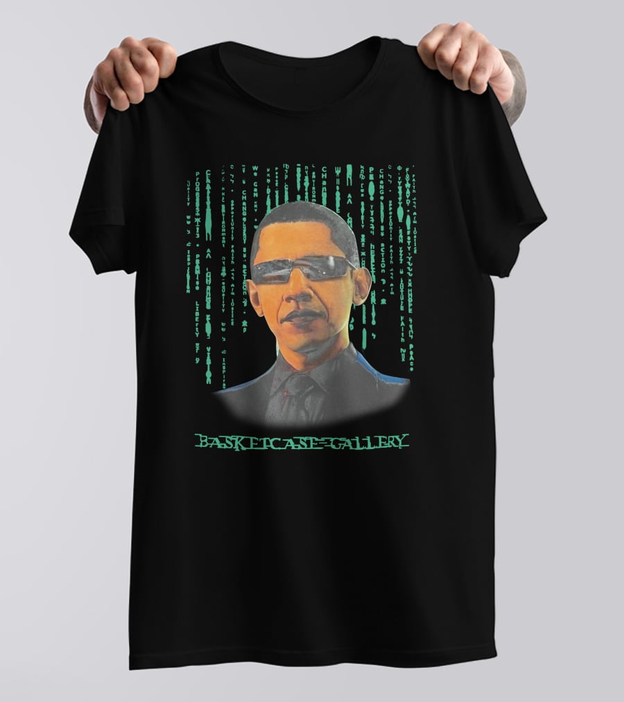 Basketcase Gallery Tatum's Barack Obama Matrix T-Shirt