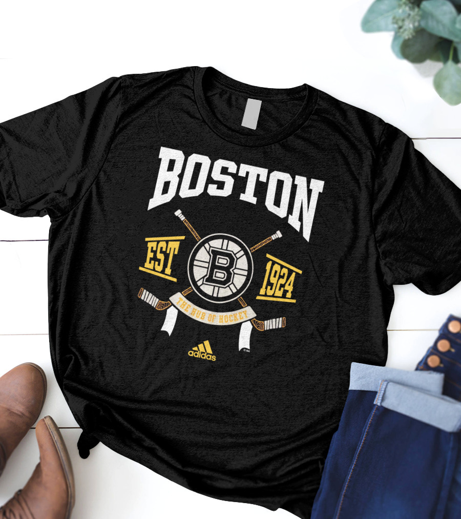 Boston Bruins Boston Est 1924 The Hub Of Hockey T-Shirt