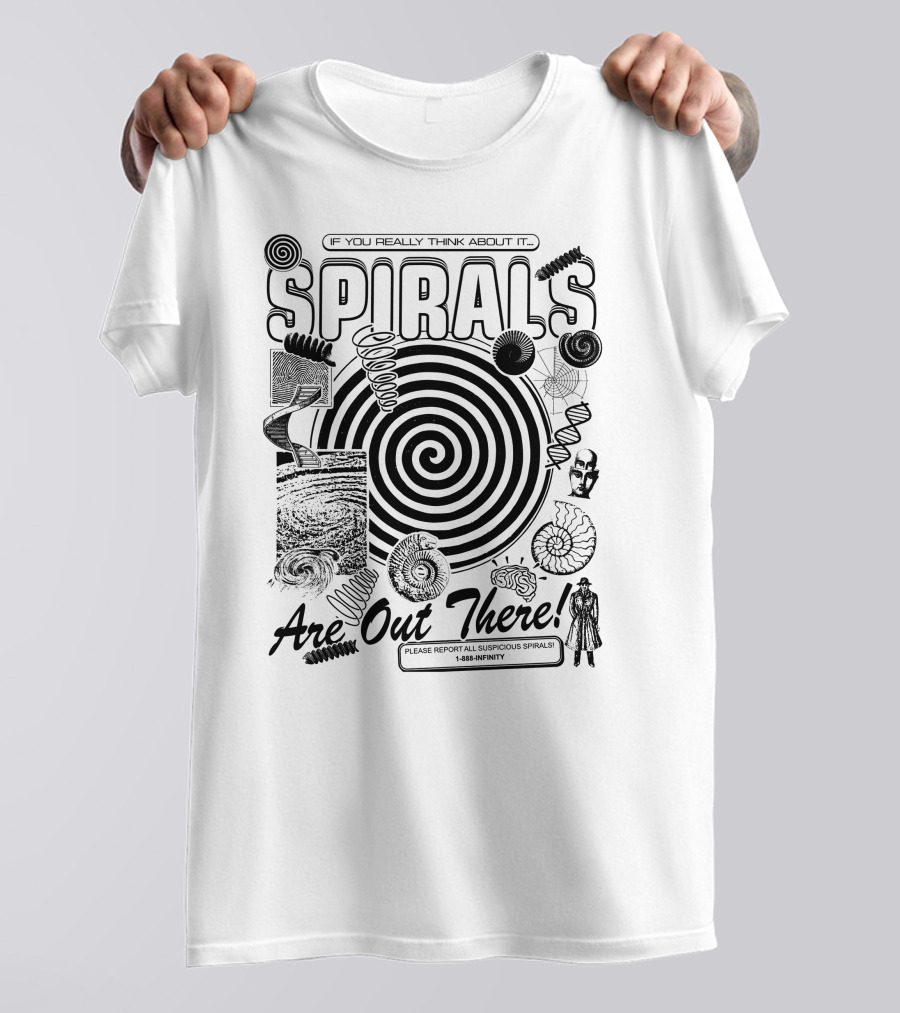 If You Really Think About It Spirals Please Report All Suspicious Spirals 1488-Infinity T-Shirt