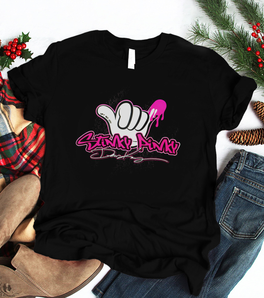 Stinky Pinky Disco Dean Let Go Dripping Hand T-Shirt