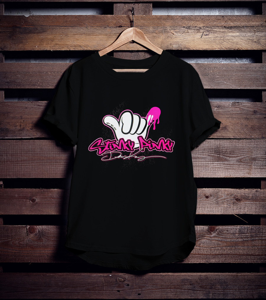 Stinky Pinky Disco Dean Let Go Dripping Hand T-Shirt