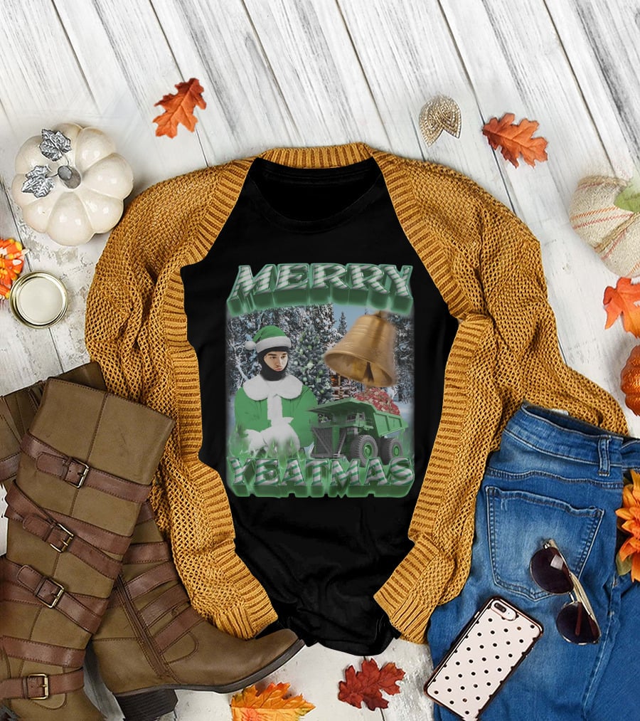 Merry Yeatmas Swag Stimulus Holiday Festive Scene With Elf And Golden Bell T-Shirt