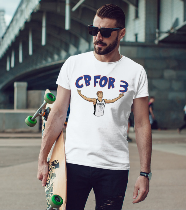 CB For 3 Christian Braun Braun 2 Jersey Basketball Merch T-Shirt