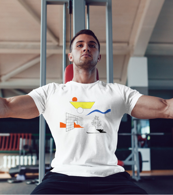 New Clams Casino Merch Abstract Minimalist Geometry Elements T-Shirt