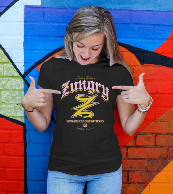 Zungry War Blood Sweat Tears Brooklyn NY Zachary Ochoa T-Shirt