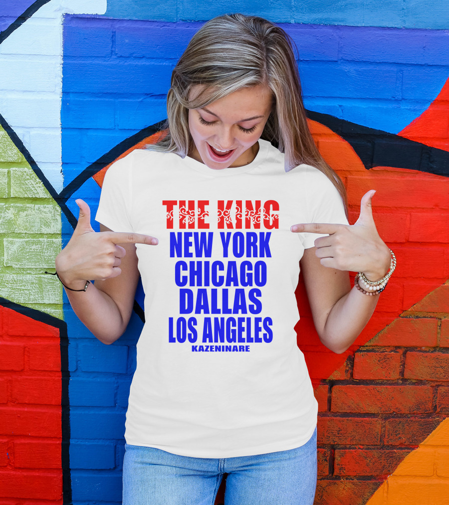Minoru Suzuki The King New York Chicago Dallas Los Angeles Kazeninare NJPW1972 Shop T-Shirt