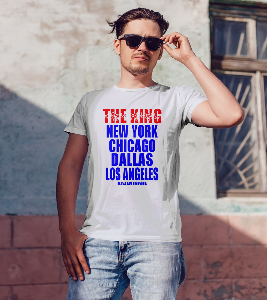 Minoru Suzuki The King New York Chicago Dallas Los Angeles Kazeninare NJPW1972 Shop T-Shirt