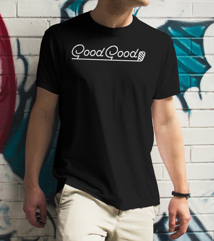 Good Good Golf Script With Putter Handle Line T-Shirt