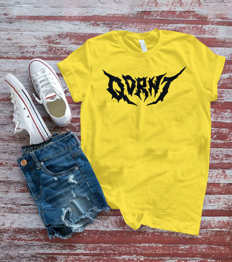 Qdrnt Gothic Style Text With Jagged Font T-Shirt