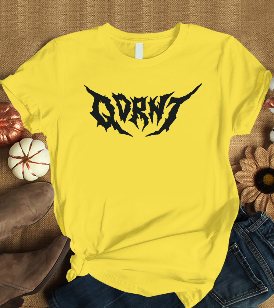 Qdrnt Gothic Style Text With Jagged Font T-Shirt