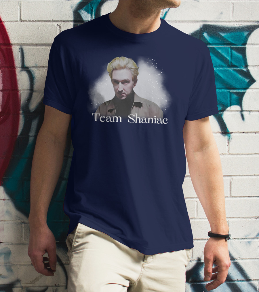 Team Shaniac Cosmic Portrait With Blonde Figure T-Shirt
