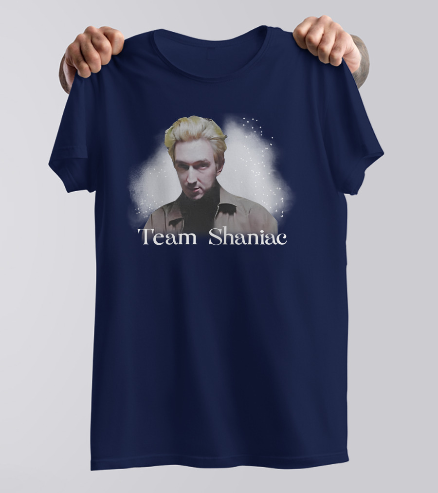 Team Shaniac Cosmic Portrait With Blonde Figure T-Shirt