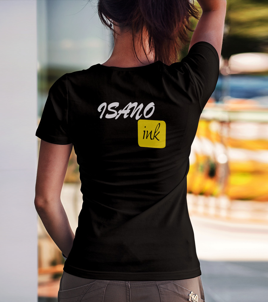 ISANO Ink Bold Minimalist Design Stylish Typography T-Shirt