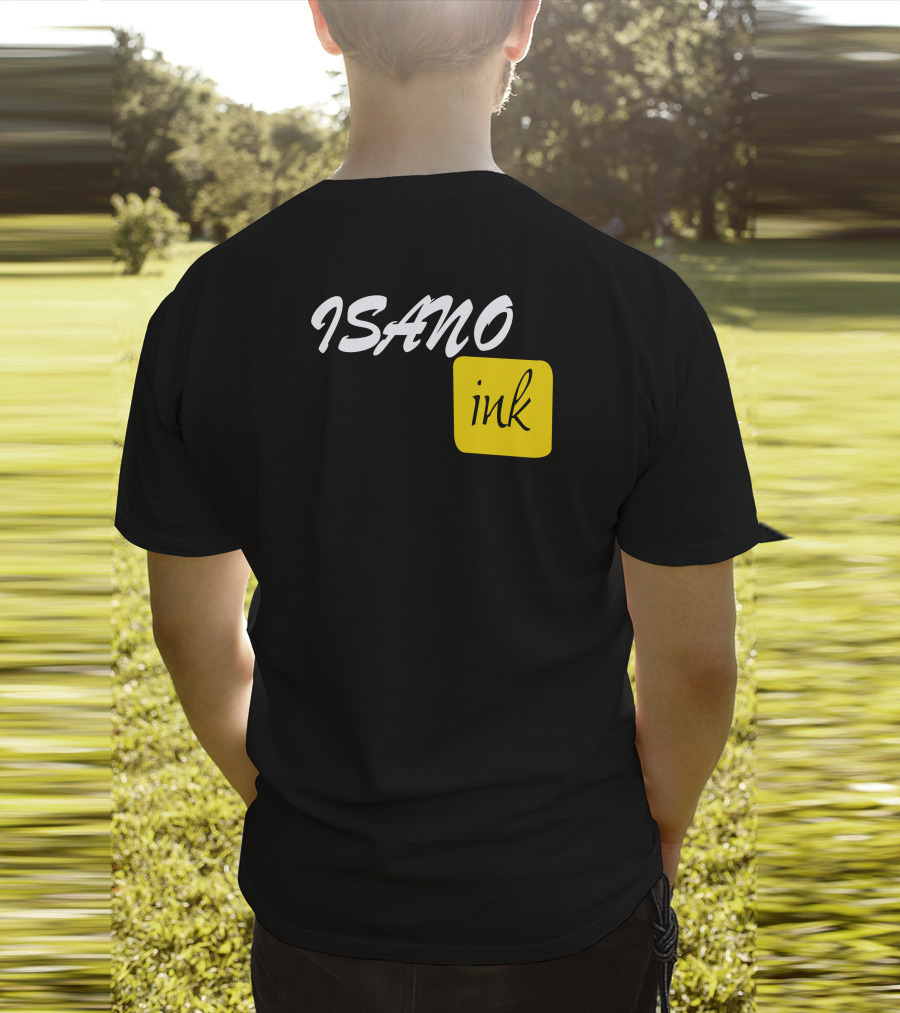 ISANO Ink Bold Minimalist Design Stylish Typography T-Shirt