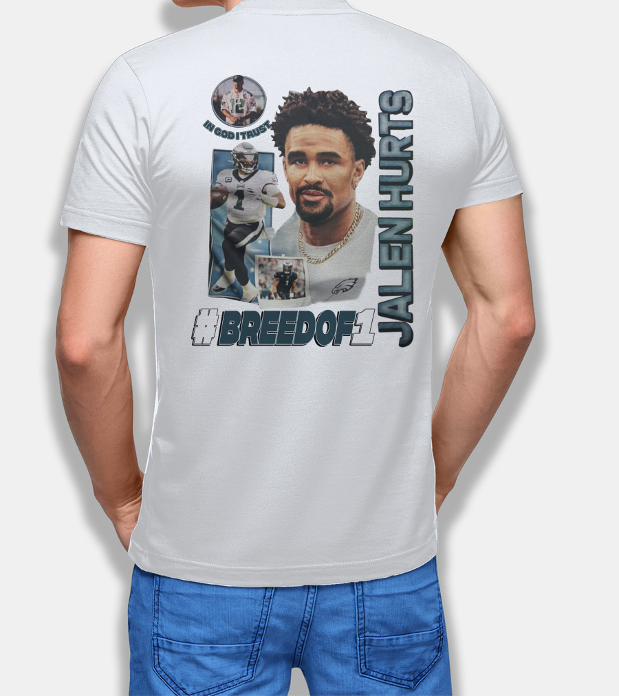 Jalen Hurts Breedof 1 In God I Trust T-Shirt