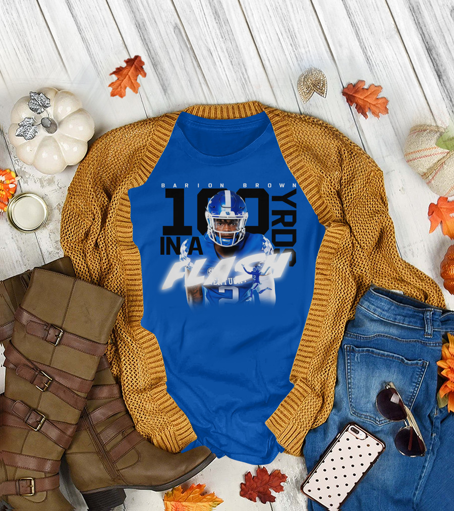 Barion Brown Kentucky 100 Yards In A Flash T-Shirt