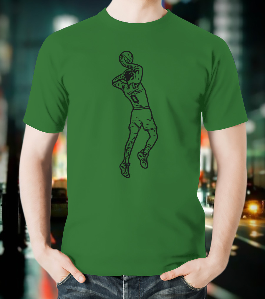 Jaytatum0 Jayson Tatum Basketball Dunk T-Shirt
