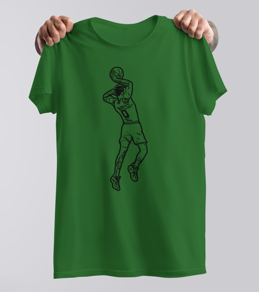 Jaytatum0 Jayson Tatum Basketball Dunk T-Shirt