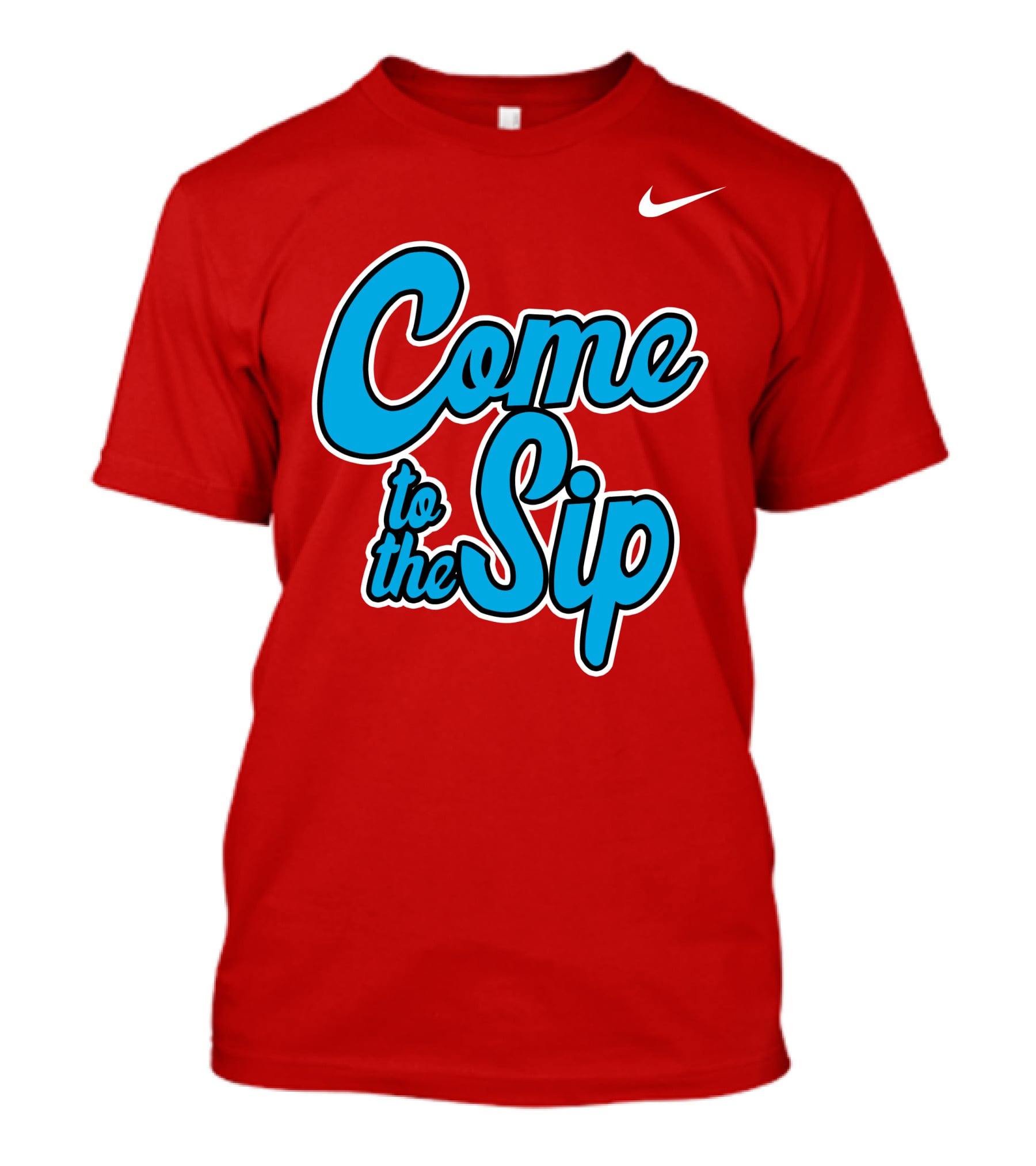 Kelvin Bolden Come To The Sip Red And Blue Script T-Shirt