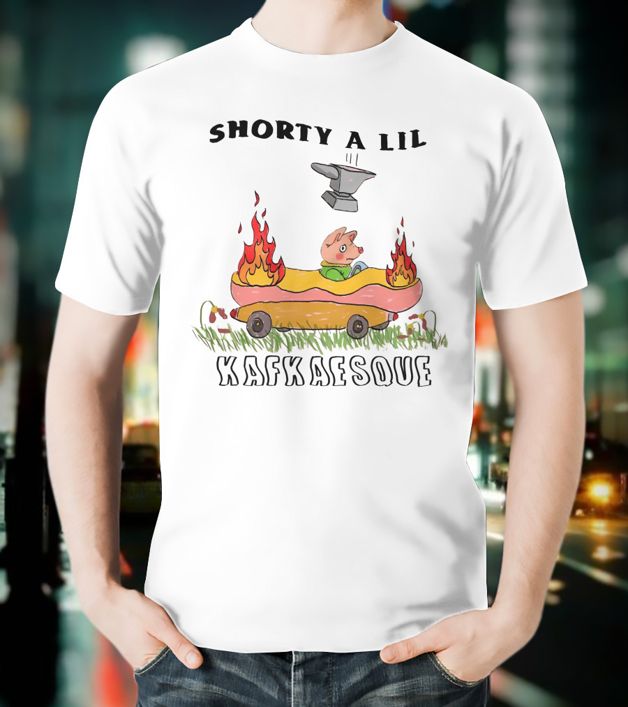 Jmcgg Shorty A Lil Kafkaesque Anvil Hotdog Car Flames T-Shirt