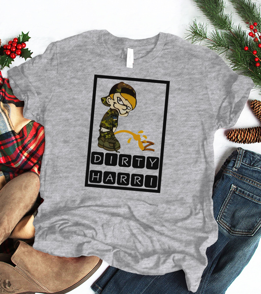 Dirty Harri Peeing Camo Kid T-Shirt