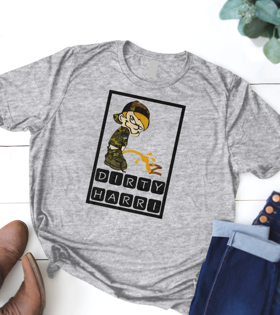 Dirty Harri Peeing Camo Kid T-Shirt