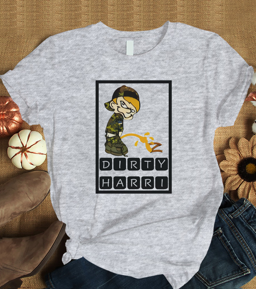Dirty Harri Peeing Camo Kid T-Shirt