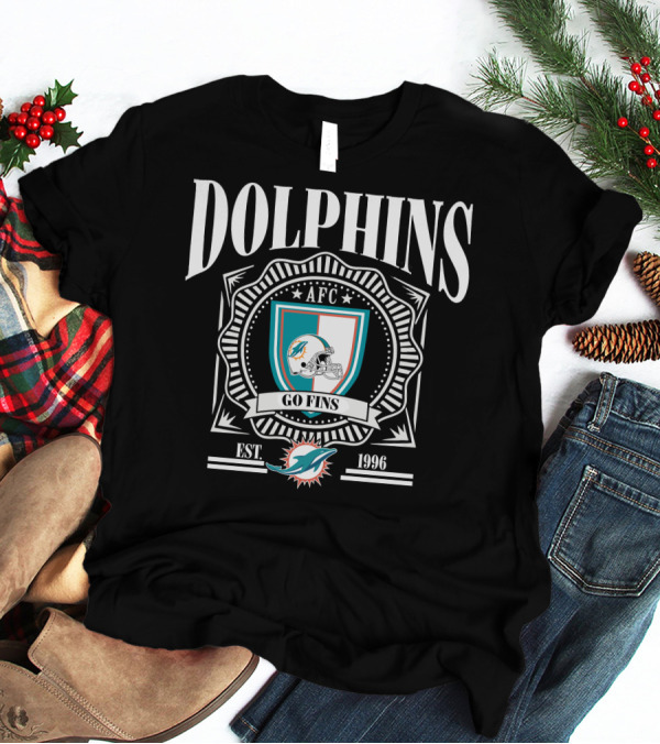 Dolphins AFC Go Fins Est 1966 Miami T-Shirt
