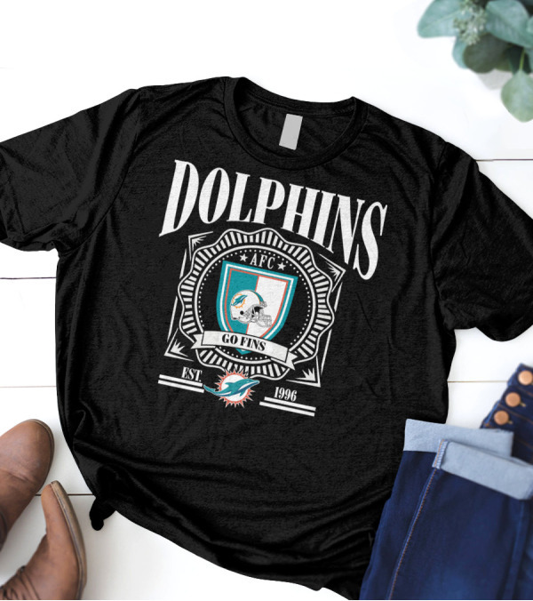 Dolphins AFC Go Fins Est 1966 Miami T-Shirt